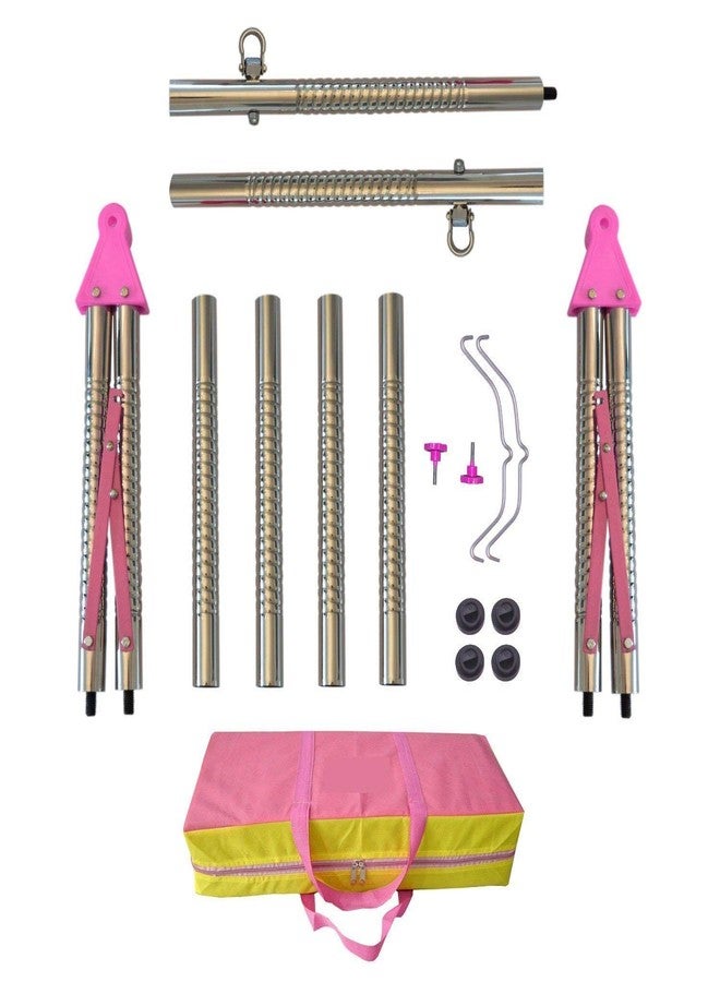 A TO Z HUB Boy's and Girl's Portable Folding/ghodiyu/jhula, with Free Cotton Cloth. (Super Folding Nri (Pink)) - Image 2